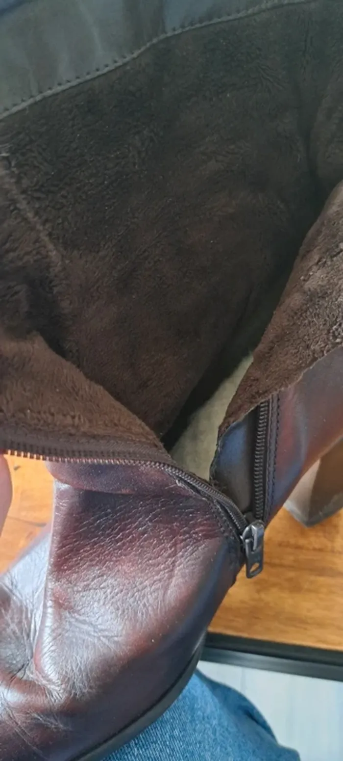 Bottines marron