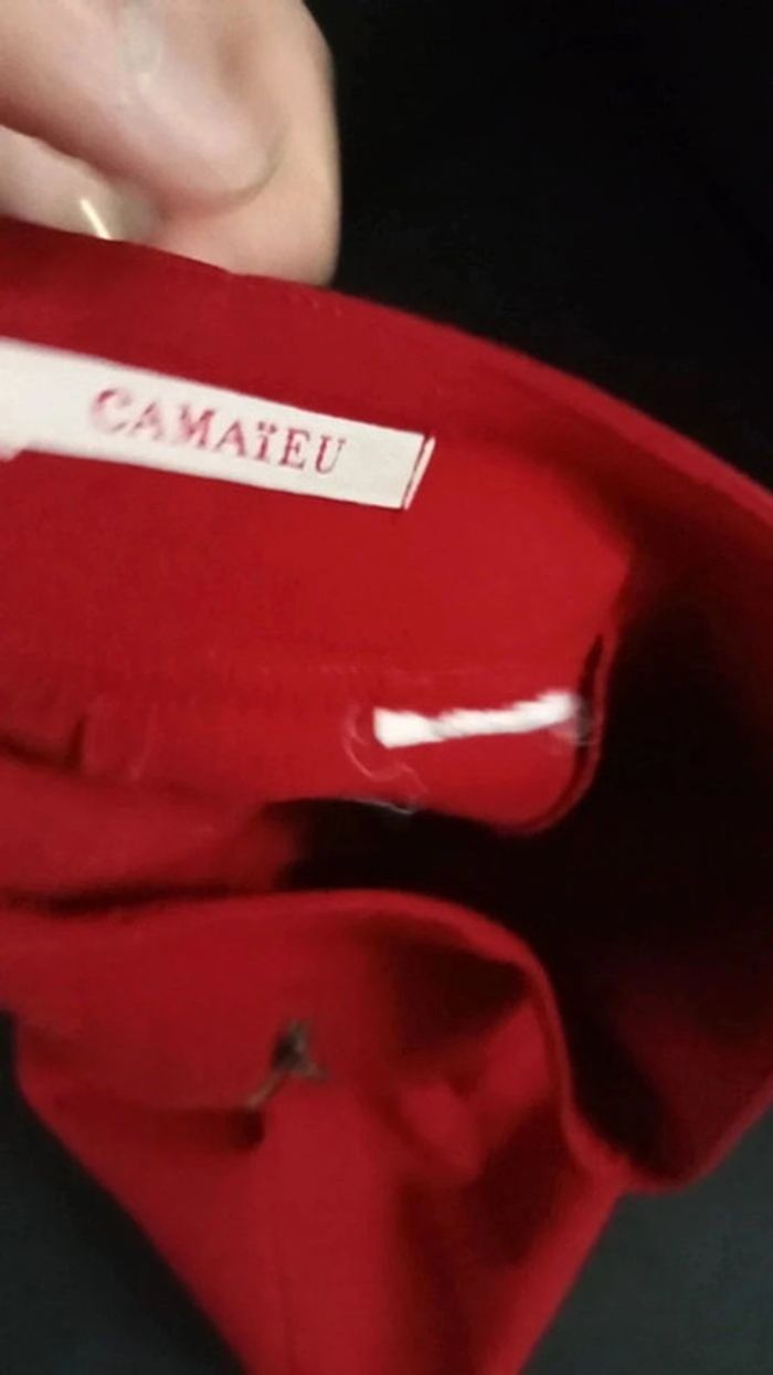 Jupe courte rouge camaïeu - photo numéro 6