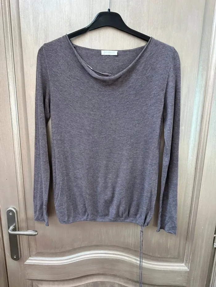 Pull fin Promod marron taille M