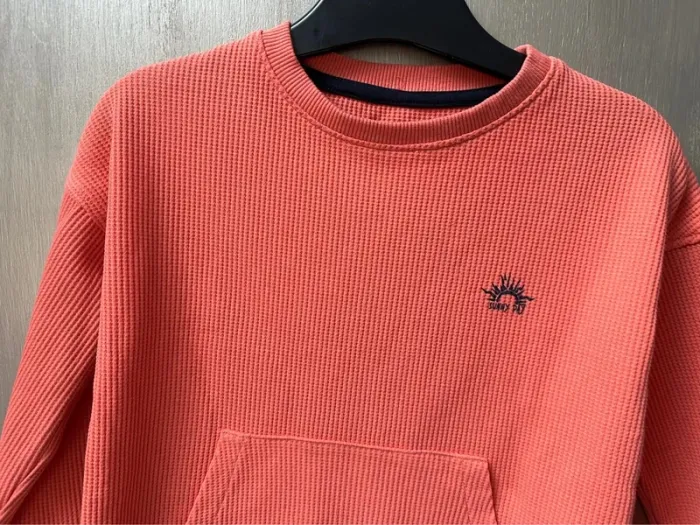 T-shirt manche longue orange kiabi 4 ans - photo numéro 3