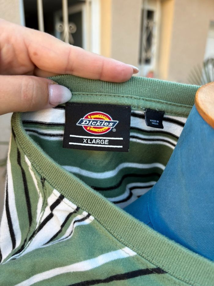 T shirt à rayures Dickies - comme neuf - taille XL/42 - - photo numéro 4