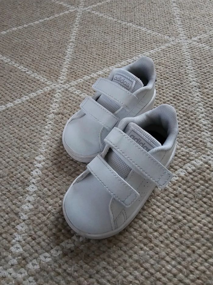 Baskets blanches scratch - Adidas - 19