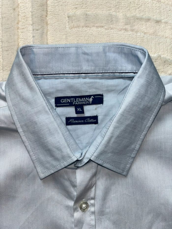 Chemise homme bleu uni - photo numéro 8