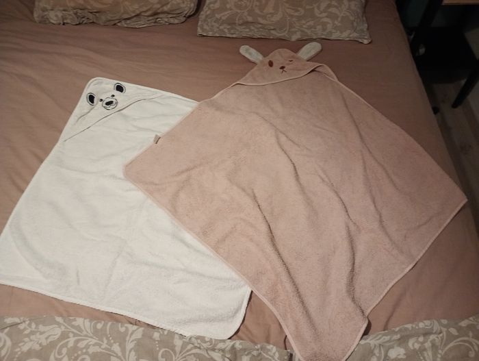 Lot de 2 capes de bain (petite taille)