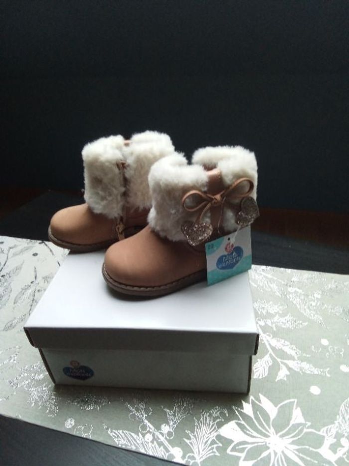 Bottillons fille couleur Camel