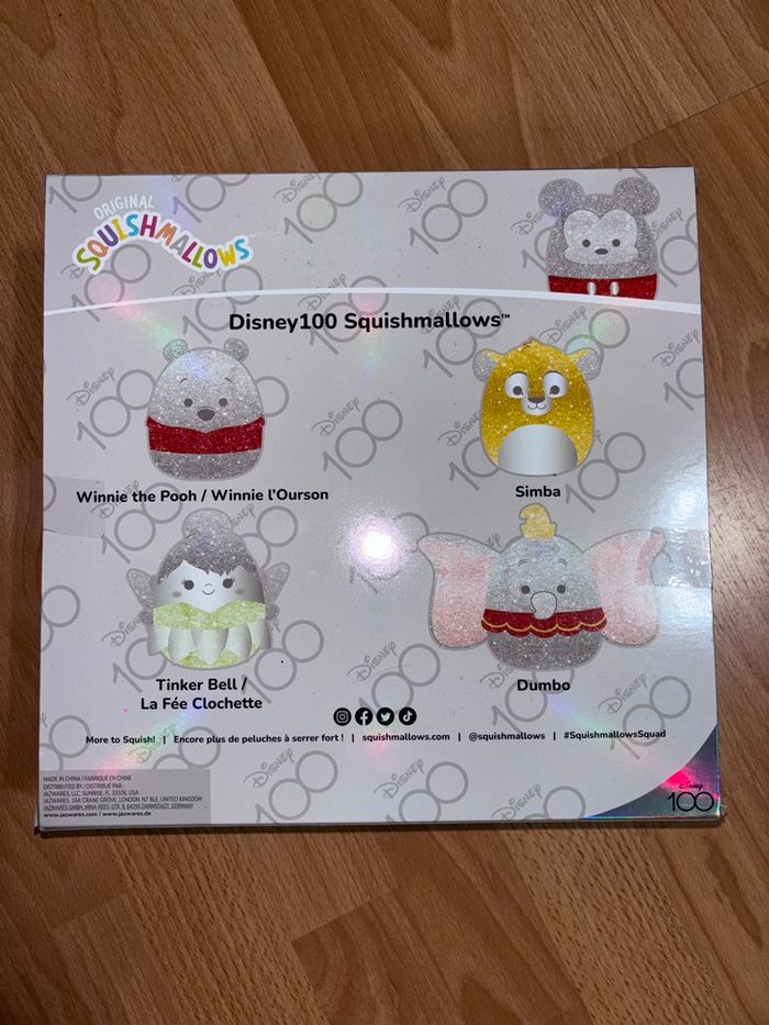 Lot Disney100 Squishmallows - Coffret 4 peluches - Édition limitée - Neuf - photo numéro 3
