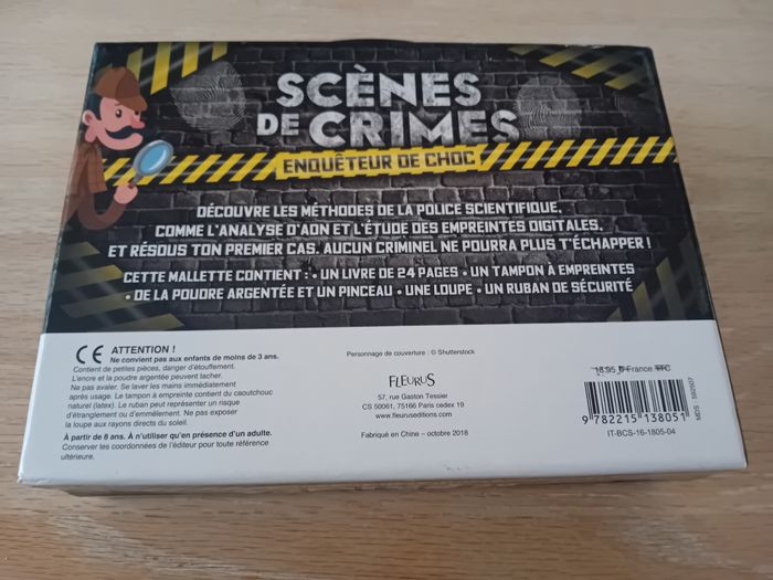 Fleurus - Scènes de crimes Enquêteur de choc - dès 8 ans - Comme neuf - photo numéro 3