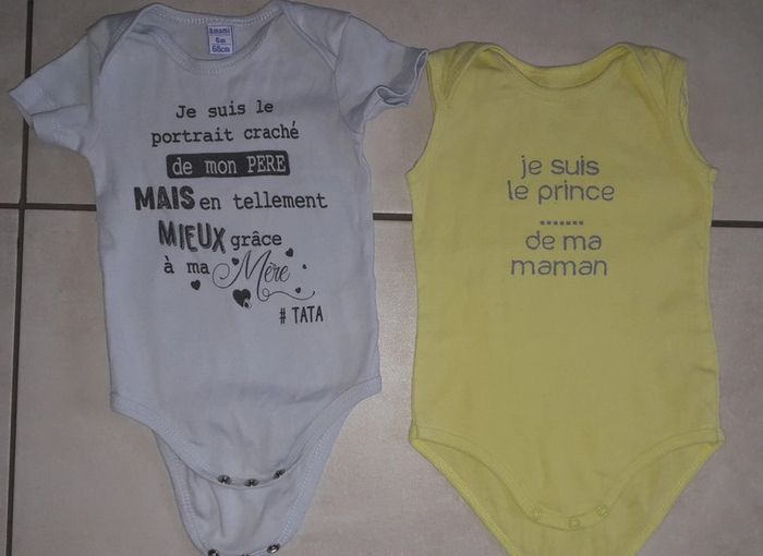 Bodys message 6 mois