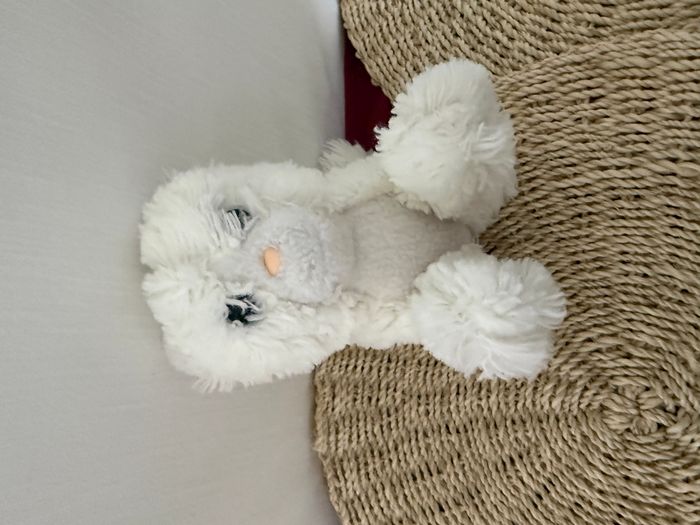 Doudou Peluche chat blanc BOULGOM - photo numéro 7