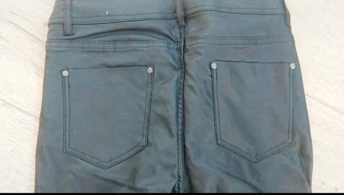 Pantalon slim noir effet cuir T38-M - photo numéro 5