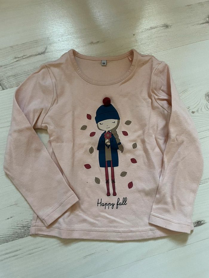 T shirt manches longues 4 ans neuf