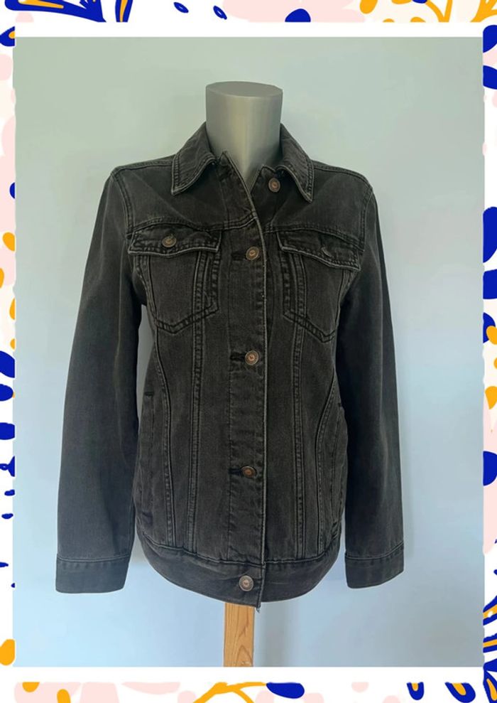Veste en jean noir Hollister – Taille XS – Intemporelle & stylée