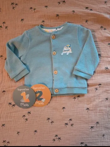Veste / gilet bébé mixte – Marque Mots d’Enfants – Taille 12 mois