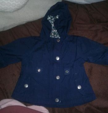 Manteau été mi saison chic bleu