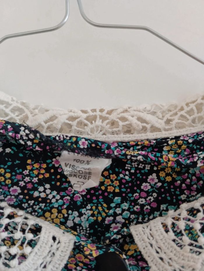 Robe vintage viscose à fleurs taille 46 - photo numéro 4