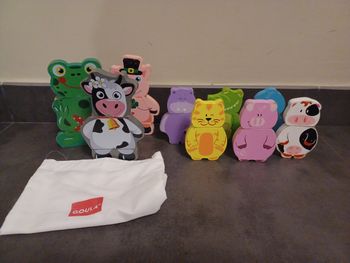 2 lots d'animaux magnétiques