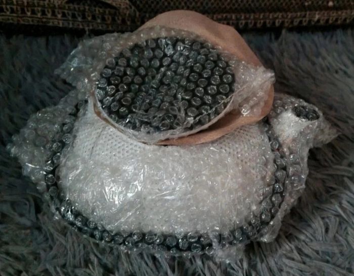 Théière en fonte blanc ,doré et noire style vintage - photo numéro 8