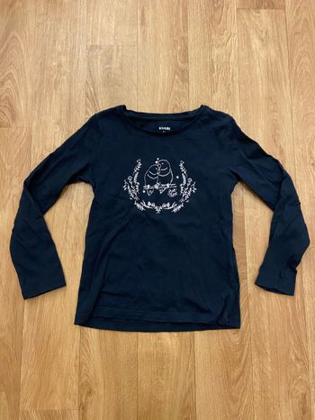 T-shirt marine fille 4/5 ans