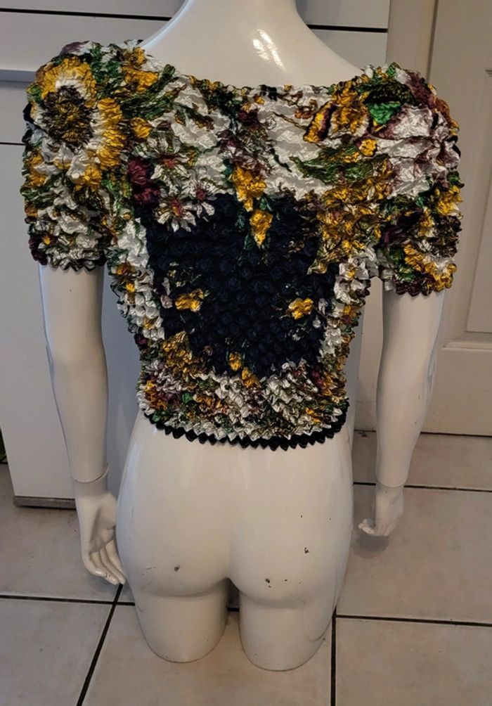 Top femme froissé élastique original - photo numéro 2