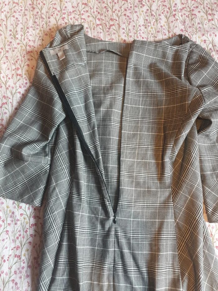 Robe à carreaux maches 3/4 - photo numéro 2