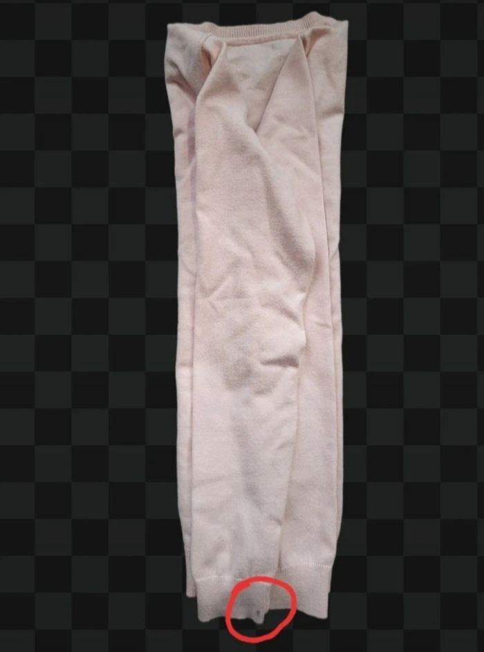 Pull Tommy Hilfiger femme – Col V – Taille XS – Rose saumon - photo numéro 3