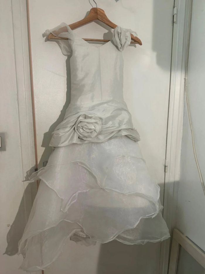 Robe cortège mariage écru Pronuptia 4/6 ans - photo numéro 2