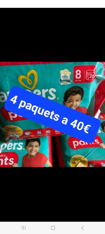 Pampers taille 8