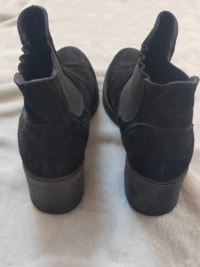 Bottines cuir noire taille 38 - photo numéro 7