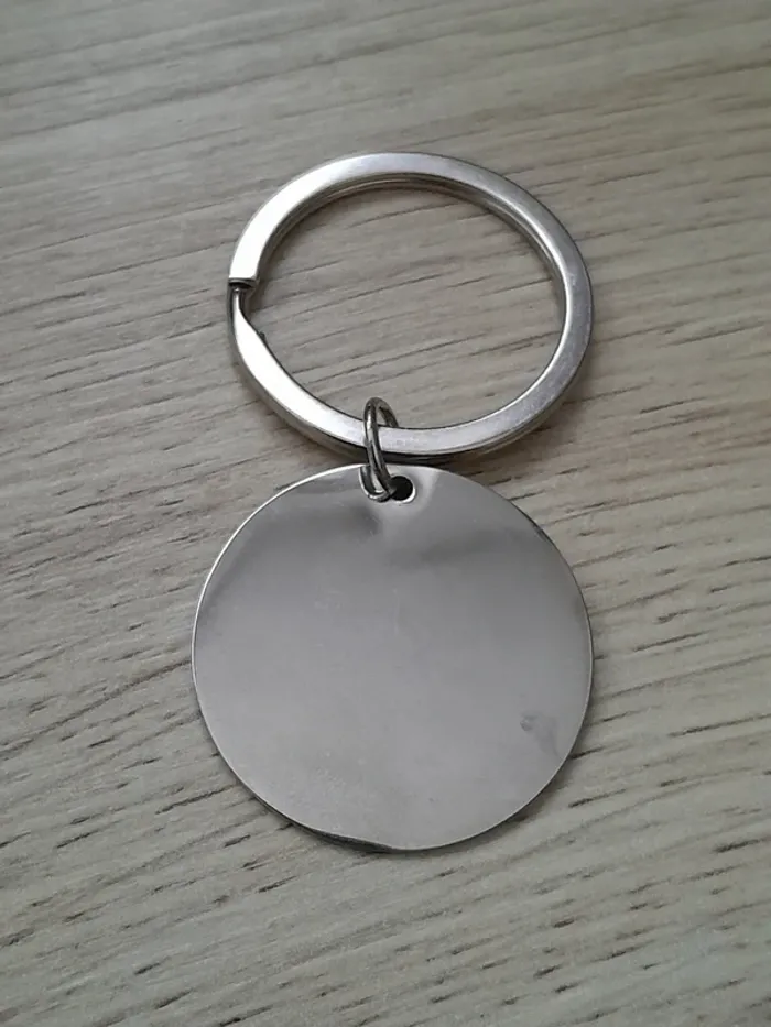 Porte clés, acier inoxydable, "A mon Papa N°02" - photo numéro 2