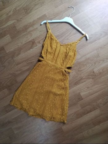 Robe moutarde 34 femme