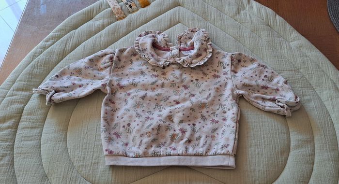Sweat à fleurs (12 mois - 74 cm)