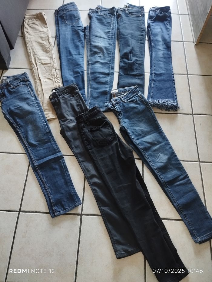 Lot de jeans t 34