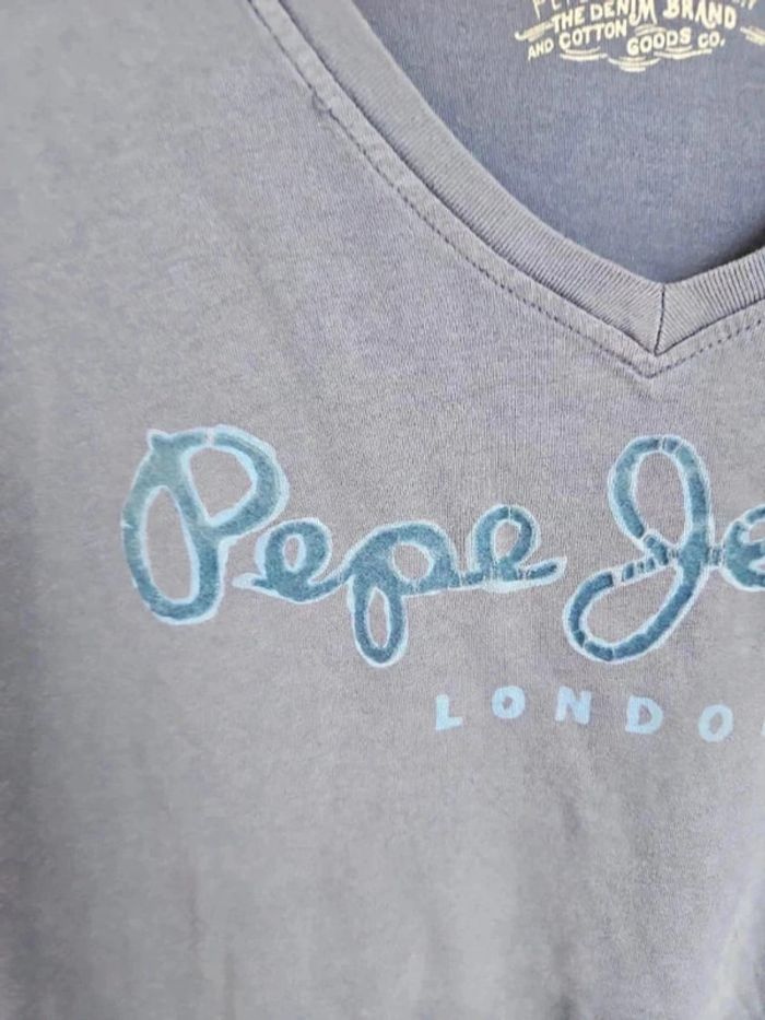 tee shirt bleu foncé taille S pepe jeans homme - photo numéro 2