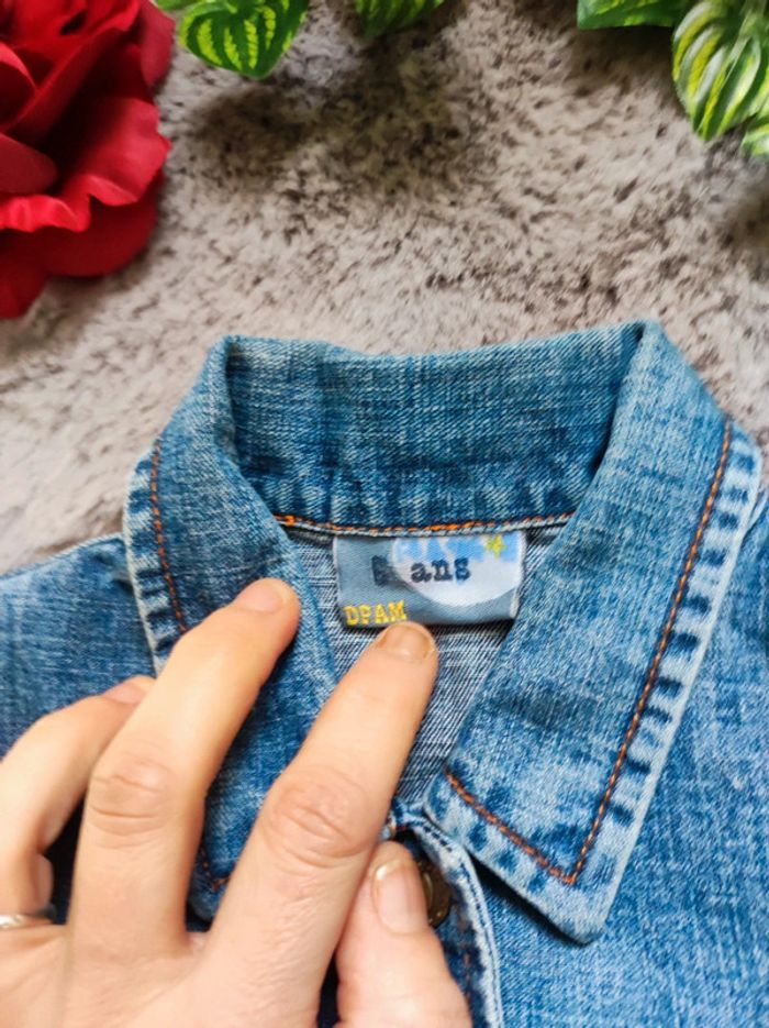 Belle veste en jean effet délavé taille 6 ans DPAM - photo numéro 3