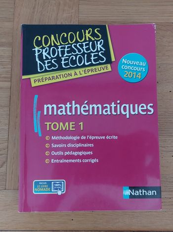 Concours professeur des écoles  Mathématiques