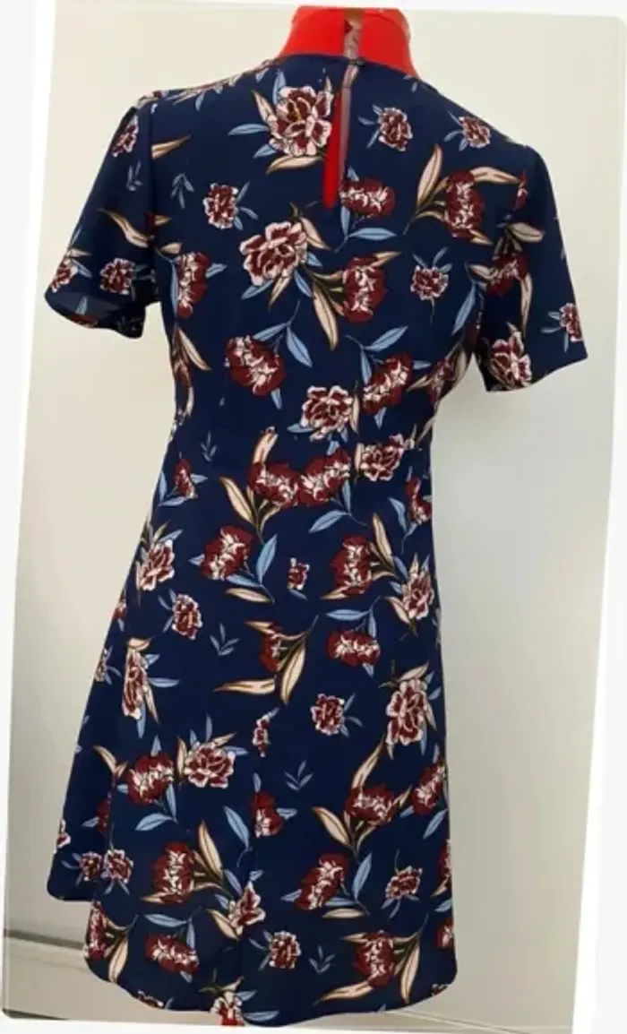 Robe patineuse fleurie bleue Arkitect - photo numéro 5