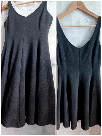 Robe chasuble gris anthracite taille 36