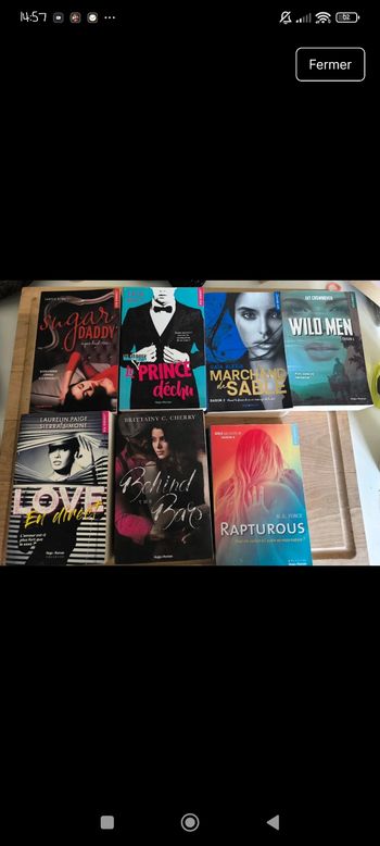 lot de livre romance