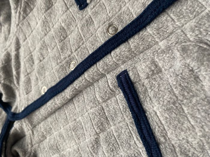 Gilet à pression gris 6 mois 67cm - photo numéro 2