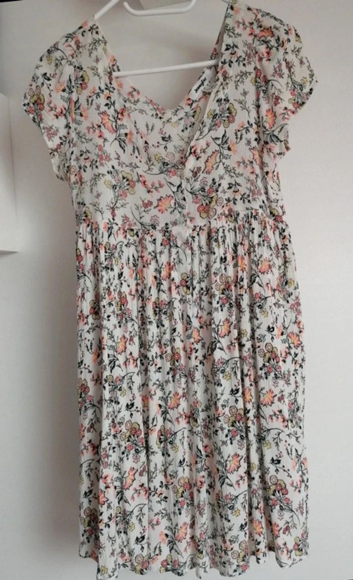 Robe de plage boutonnée crème Jennyfer taille 36 - photo numéro 8