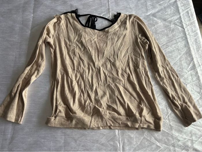 Pull fin beige - photo numéro 4
