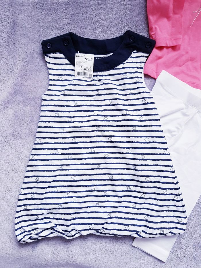 👑 Lot Kiabi 3 pièces - 12 mois - Neuf avec étiquette 👑 - photo numéro 2