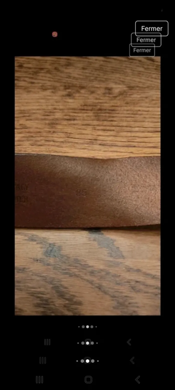 Ceinture Marron cuir Frankie Morello Milano 85cm - photo numéro 9