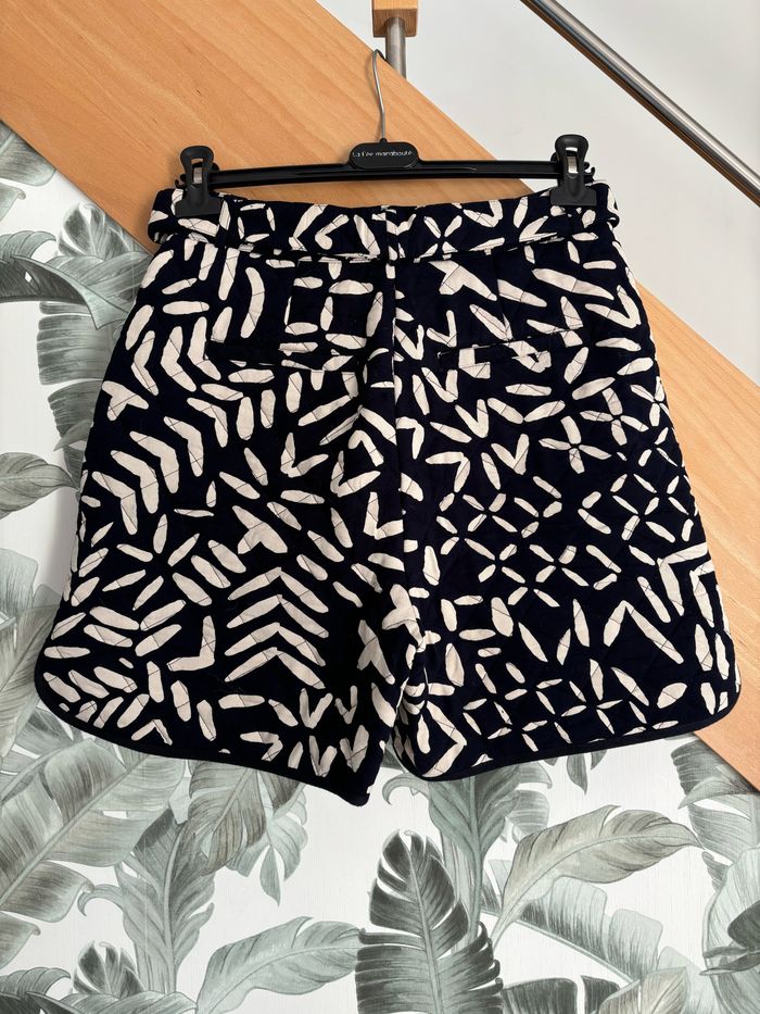 Short en tissu matelassé imprimé noir et blanc Atelier Rêve neuf - photo numéro 5