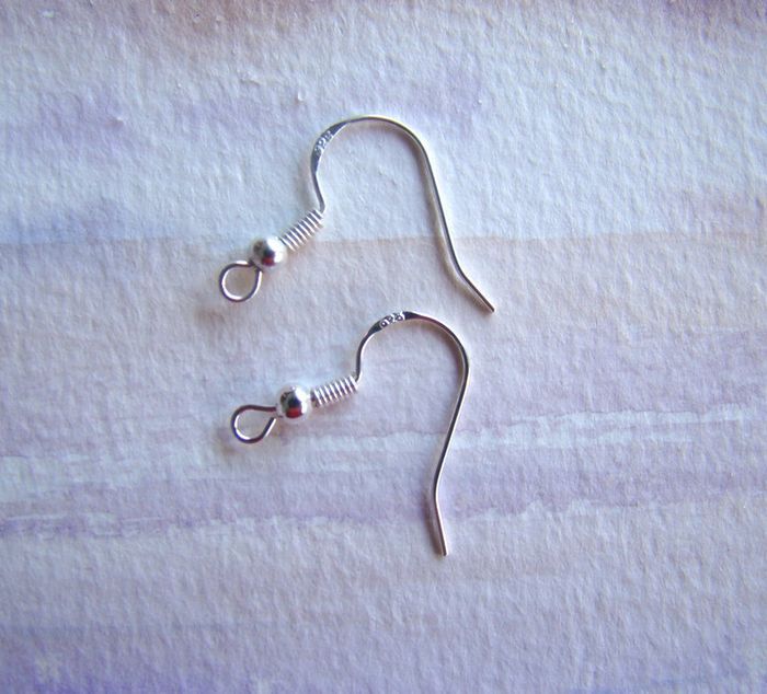 Boucles or pendantes fait maison cr argent poinçonné 925 - photo numéro 4