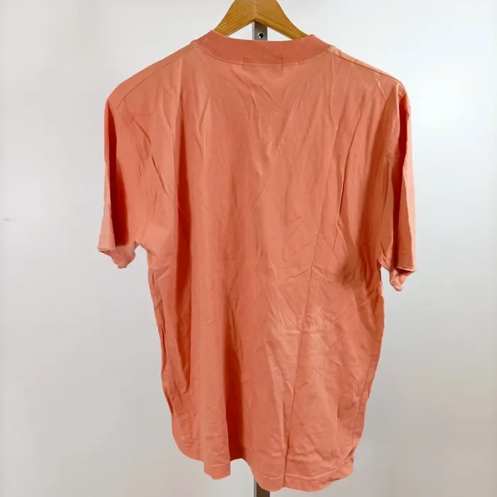 T-shirt orange corail La Chemiserie Cacharel homme col rond taille L A1385 - photo numéro 6