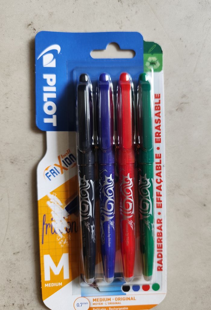 Stylos effaçable