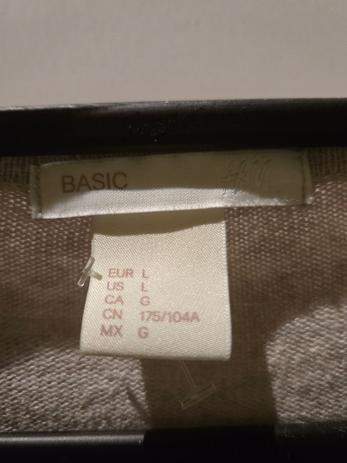 Gilet beige  à boutons T. L 42/44 H&M Basic - photo numéro 4