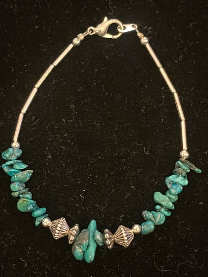 bracelet pierres turquoise