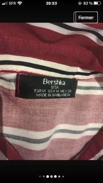 Excellent état en 38 magnifique chemise de marque Bershka